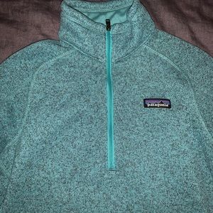 Like new teal quarter zip